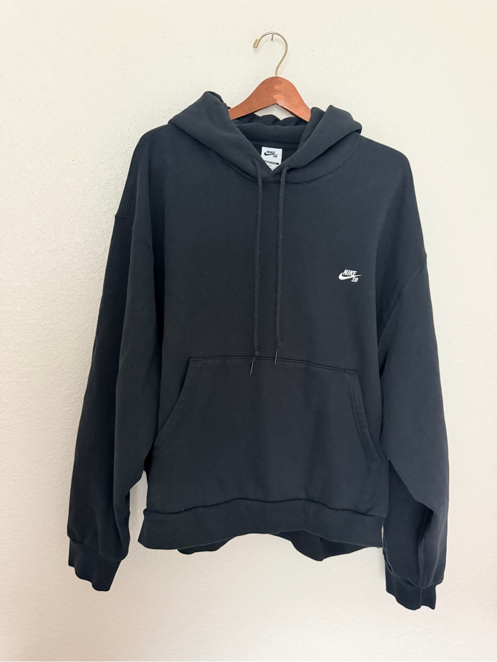 Nike SB Mens Hoodie Sweatshirt Fleece black XXL